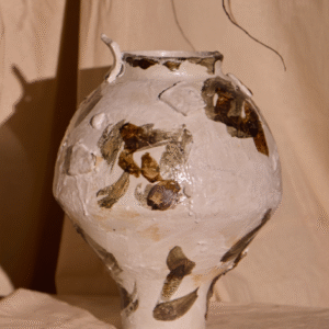 Glaze Strokes Vase - Narrow